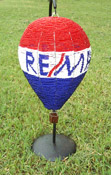 Beaded balloon on stand