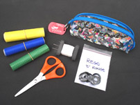 Handy repair kit.